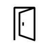 Group Study Rooms open door icon